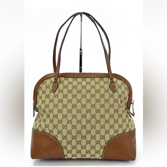 Gucci Beige and Brown Shoulder Bag - Picture 2 of 15